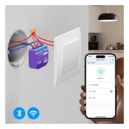 Relevador Inteligente / WiFi+BLE / Salida Contacto Seco / 16A AC / 42x36x16 mm / 138x118x52 pies / Compatible Alexa y Google Home