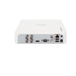[Audio Bidireccional] DVR 4 Canales TurboHD + 1 Canal IP / 2 Megapixel (1080p) Lite / Acusense Lite (Busqueda Inteligente Personas Vehiculos) / 1 Bahia de Disco Duro / H.265+ / Salida de Vídeo Full HD