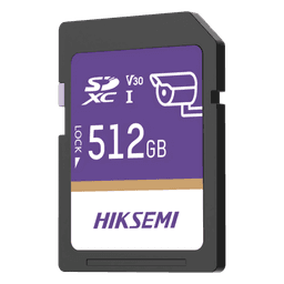 Tarjeta SD / 512 GB / 100 MB/s Lectura / 90 MB/s Escritura / Clase 10 U3 V30 / 3D TLC NAND / −25°C a 85°C (−13°F a 185°F)