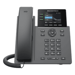 Teléfono IP / 3 Líneas SIP / 12 Botones Virtuales Programables / Pantalla LCD 2.8 Pulgadas / Puertos Gigabit con PoE / Audio HD