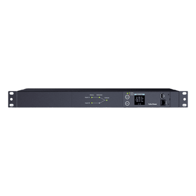PDU ATS Medible / 10 Salidas NEMA 5-15R / 2 Entradas 120 Vca / 1UR Horizontal 19 in / Cable 3.05 m (10 ft) / 100-120 Vca