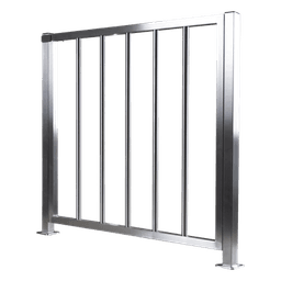 Puerta de Acero Inoxidable de Medio Cuerpo / Paso de 100 Centímetros de Ancho Ideal Para Dar Accesos que no Caben Por su Torniquete / Altura de 90 Centímetros