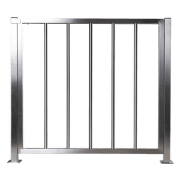 Puerta de Acero Inoxidable de Medio Cuerpo / Paso de 100 Centímetros de Ancho Ideal Para Dar Accesos que no Caben Por su Torniquete / Altura de 90 Centímetros