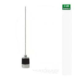 Antena Móvil VHF / 132-174 MHz / Ganancia 3.0 dBi / 5/8 Wave / 147 cm (58 in) / Conector NMO