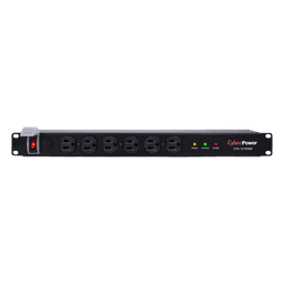 PDU Básico / 12 Tomas NEMA 5-15R / 1UR / 15A / 120Vca / 1800J Supresión / Cable 4.5m (14.8ft)