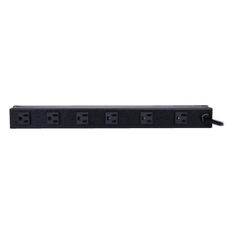 PDU Básico / 12 Tomas NEMA 5-15R / 1UR / 15A / 120Vca / 1800J Supresión / Cable 4.5m (14.8ft)