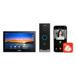 Kit Videoportero IP / Pantalla Táctil 7" HD / Cámara 2 Megapixel / Wi-Fi Dual Band / PoE / 10,000 Tarjetas RFID / ONVIF