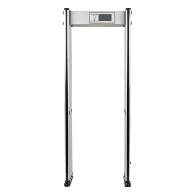 Detector de Metales de 18 Zonas / Arco para Interiores / 50 Inspecciones por Minuto / Sensor Infrarrojo Anti-Falsas / Contador Integrado / 8 Programas Precargados