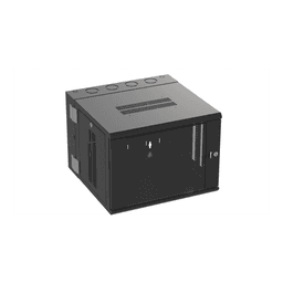 Gabinete de Montaje en Pared / 19in / 9 UR / 635mm (2.08ft) Profundidad / Ventana de Seguridad / Negro