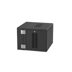 Gabinete de Montaje en Pared / 19in / 9 UR / 635mm (2.08ft) Profundidad / Ventana de Seguridad / Negro