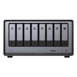 NAS UGREEN NASync DXP8800 Plus / Intel Core i5-1235U 10 Núcleos / 8 Bahías SATA + 2 M.2 NVMe / 2 Puertos 10GbE / Thunderbolt 4 / HDMI 8K / DDR5 Expandible 64GB / PCIe 4.0 x4