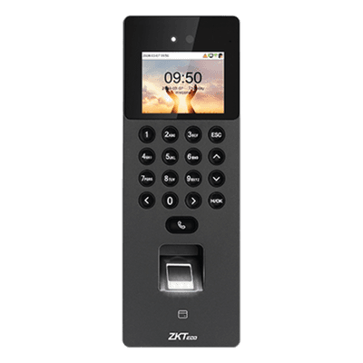 Terminal Biométrica Facial / Cámara Binocular 1 MP / 1,500 Rostros / 3,000 Huellas / Wi-Fi 6 / Anti-Fraude / Intercom SIP / ONVIF