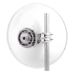 Antena Direccional Parabólica / Dual Polarización MIMO / 4.9 a 6.4 GHz / Ganancia 32.1 dBi / Plato Profundo 3 ft (0.9 m) / Guía de Onda / Soporte Acero Inoxidable