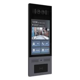 Frente de Calle IP / IK10 / IP66 / LCD 8 Pulgadas / Reconocimiento Facial / QR y PIN / 3 Puertas / Bluetooth / NFC / SIP / ONVIF