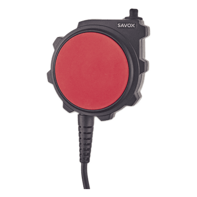 Unidad de Control PTT / Compatible Radio Dos Vías / Botón PTT Extra Grande / IP66-IP67 / 3.0-10.0 VDC / 88x90x31 mm / 3.46x3.54x1.22 in