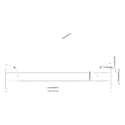 Perfil Rectangular de Interconexión / Acero 1200 mm (3.9 ft) / Ancho 56 mm (2.2 ft) / Soporte 100 mm (3.9 ft) x 40 mm (1.6 ft) / Radio de Esquina R4 mm