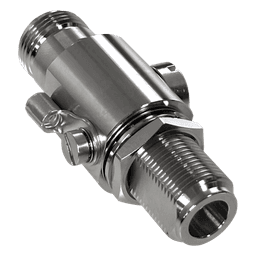 Protector Contra Descargas Eléctricas / Rango de Frecuencia de DC a 5.8 GHz / Impedancia 50Ω / Protección Bidireccional / Tubo de Descarga de Gas 90V Reemplazable / Conectores N hembra