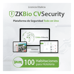 Licencia de Software / Módulo de Hotelería / 100 Habitaciones / Cerraduras LockPro y LH3000 / Enrolador Biométrico / Tarjetas AccessCard M1K/M4K