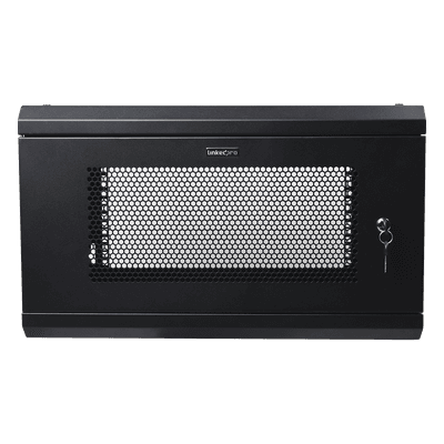 Gabinete de Pared / 6U / 19'' / 455 mm Profundidad / 80 kg Carga / Acero Reforzado / 1.49 ft Alto
