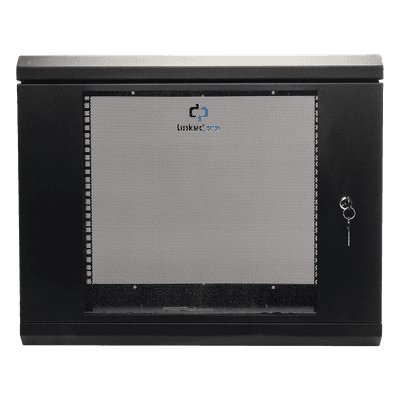 Gabinete de Pared 9U / Cristal Templado / 455 mm Profundidad (1.49 pies) / Acero Reforzado