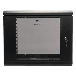 Gabinete de Pared 9U / Cristal Templado / 455 mm Profundidad (1.49 pies) / Acero Reforzado