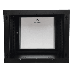 Gabinete de Pared 9U / Cristal Templado / 455 mm Profundidad (1.49 pies) / Acero Reforzado