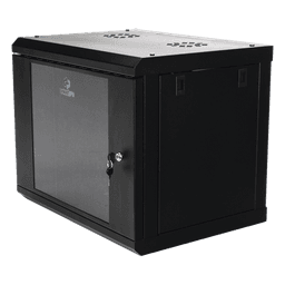 Gabinete de Pared 9U / Cristal Templado / 455 mm Profundidad (1.49 pies) / Acero Reforzado