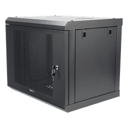 Gabinete de Pared 9U / 19'' / 455 mm (17.9'') Profundidad / Acero Reforzado / Carga 80 kg