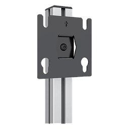 Placa Adaptadora para Panel LED / Compatible 20 x 20.5 mm / Acero / 64 x 64 x 2 mm / Orificios Ø10.3 mm / Separación 40 mm