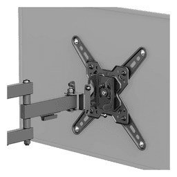 Soporte de Pared Articulado para Pantallas / VESA 75x75 a 200x200 / Hasta 43 Pulgadas / Carga 20 kg (44 lbs) / Movimiento Completo / Perfil 66 mm