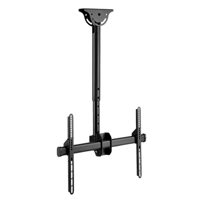 Soporte de Techo para Pantalla / VESA 200x200 a 600x400 / 37" a 70" / Carga 50 kg (110 lbs) / Extensión 560 a 910 mm (22" a 35.8") / Inclinación 0° a -25° / Giro 360°