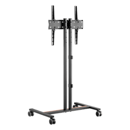 Soporte Móvil para TV / Hasta 55 Pulgadas / Carga 35 kg (77 lbs) / VESA 200x200 a 600x400 / Ruedas con Frenos / Altura Ajustable 4 Posiciones