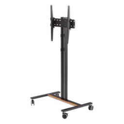 Soporte Móvil para TV / Hasta 55 Pulgadas / Carga 35 kg (77 lbs) / VESA 200x200 a 600x400 / Ruedas con Frenos / Altura Ajustable 4 Posiciones