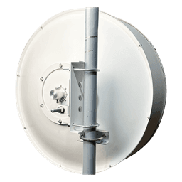 Antena Direccional Parabólica / 27 dBi / 4.9-7.2 GHz / Dual Polaridad Slant 45°/90° / 39.6 cm / Radomo Integrado