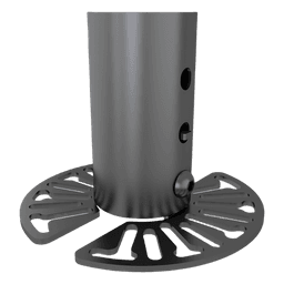 Soporte de Montaje Universal / Cámara Domo / 125 mm (4.92 in) de Diámetro / Altura Ajustable 45.2 mm (1.78 in) / Acero de Alta Resistencia