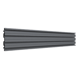 Riel de Aluminio para Videowall / Longitud 1750 mm (5.74 ft) / Ancho 120 mm / Espesor 9 mm / Diseño U / Incluye Tapas y Tornillos