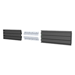 Riel de Aluminio para Videowall / Longitud 1000 mm (3.3 ft) / Altura 120 mm / Ancho 21 mm / Diseño Modular Extensible / Compatible Tornillos M8