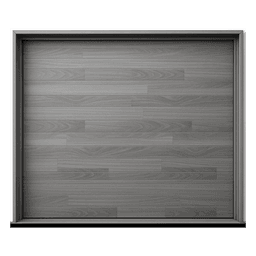 Puerta de Garage / Estilo Americano / Acabado Laminado Premium / Gris / 16x8 Pies (4.9x2.4 m)