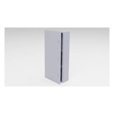 Gabinete Exterior / Acero Galvanizado / 3 Baterías / Montaje en Poste / 1050x208x505 mm / 16.14 kg / IP para Energía Solar