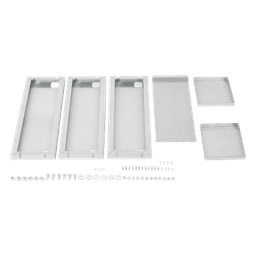 Gabinete para Baterías / Acero Galvanizado / 4 Unidades / Montaje en Poste / Exterior / 1050 mm (3.44 ft) de Altura