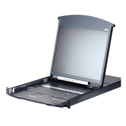Consola LCD KVM / Dual Rail 19" / IP Integrado / 8 Puertos Cat5 / 128 Dispositivos / 1920x1200 / USB PS/2 Sun RS-232