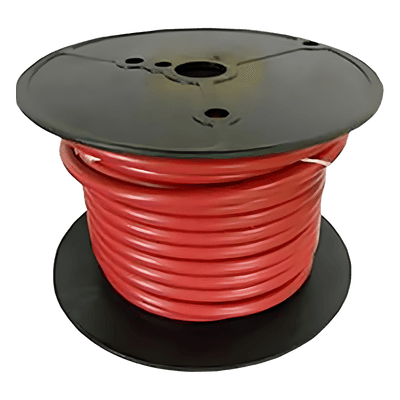 Cable para Batería Marina / 6 AWG / 100 Pies (30.5 m) / PVC Retardante de Llama Rojo / Cobre Estañado Clase K / 600V / 105°C Seco / 75°C Húmedo