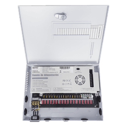 Fuente de Poder / 18 Canales / 30 A / 11-15 VCC / 350 W / 1.85 A por Canal / Filtro de Ruido por Canal / Doble Ventilador