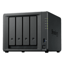NAS 4 Bahías / Intel Celeron J4125 2.7 GHz / 2 GB DDR4 Expandible / 2.5GbE + 1GbE / 2 Ranuras M.2 NVMe / Hasta 80 TB