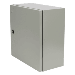 Gabinete IP66 / Acero IK10 / 400x400x200 mm / 15.7x15.7x7.9 in / Placa Trasera Galvanizada / Cerradura con Llave