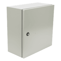 Gabinete IP66 / Acero IK10 / 400x400x200 mm / 15.7x15.7x7.9 in / Placa Trasera Galvanizada / Cerradura con Llave