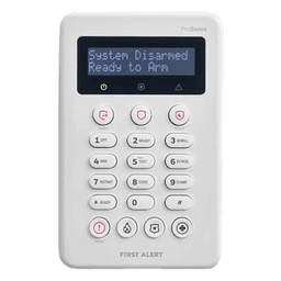Teclado cableado slim con pantalla alfanumérica de 2 líneas para VISTA H3 Hybrid / Teclas de emergencia dedicadas