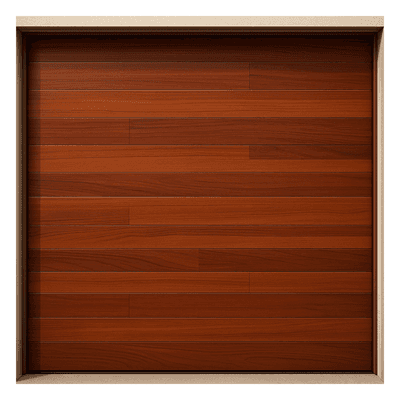 Puerta de Garage / Estilo Americano / Acabado Laminado Premium / Color Madera Clara / 20x8 Pies (6.1x2.4 m)