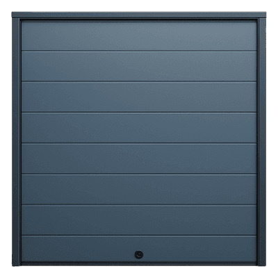 Puerta de Garage / Estilo Americano / 18x8 pies / Aislada / Acabado Deluxe / Línea Central / Color Gris