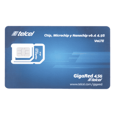 SIM de Datos / 6 GB Mensual / 12 Meses de Servicio / 3G/4G / Roaming EE.UU. y Canadá